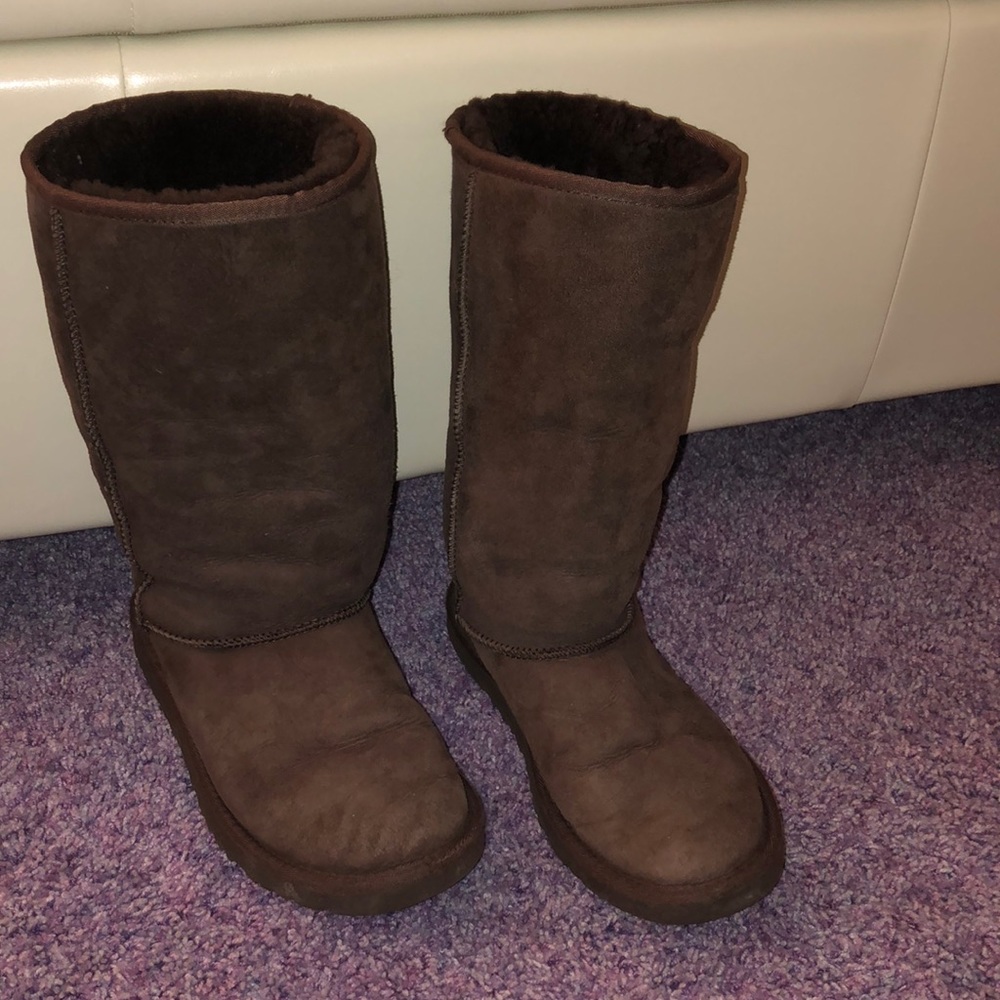 Dark Brown Tall UGG Boots